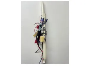 Χειροποιήτη λαμπάδα με σχολικά αξεσουάρ friends