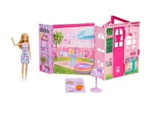 Barbie Εξοχικό Σπίτι Σετ Παιχνιδιού με Κούκλα και Αξεσουάρ